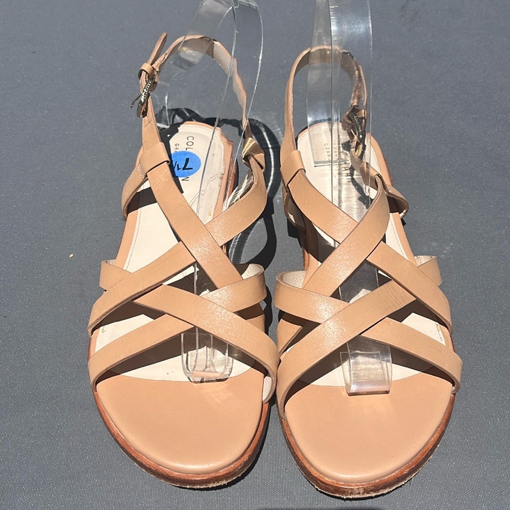 Cole Haan strapping leather sandals size 7 1/2 in great condition.